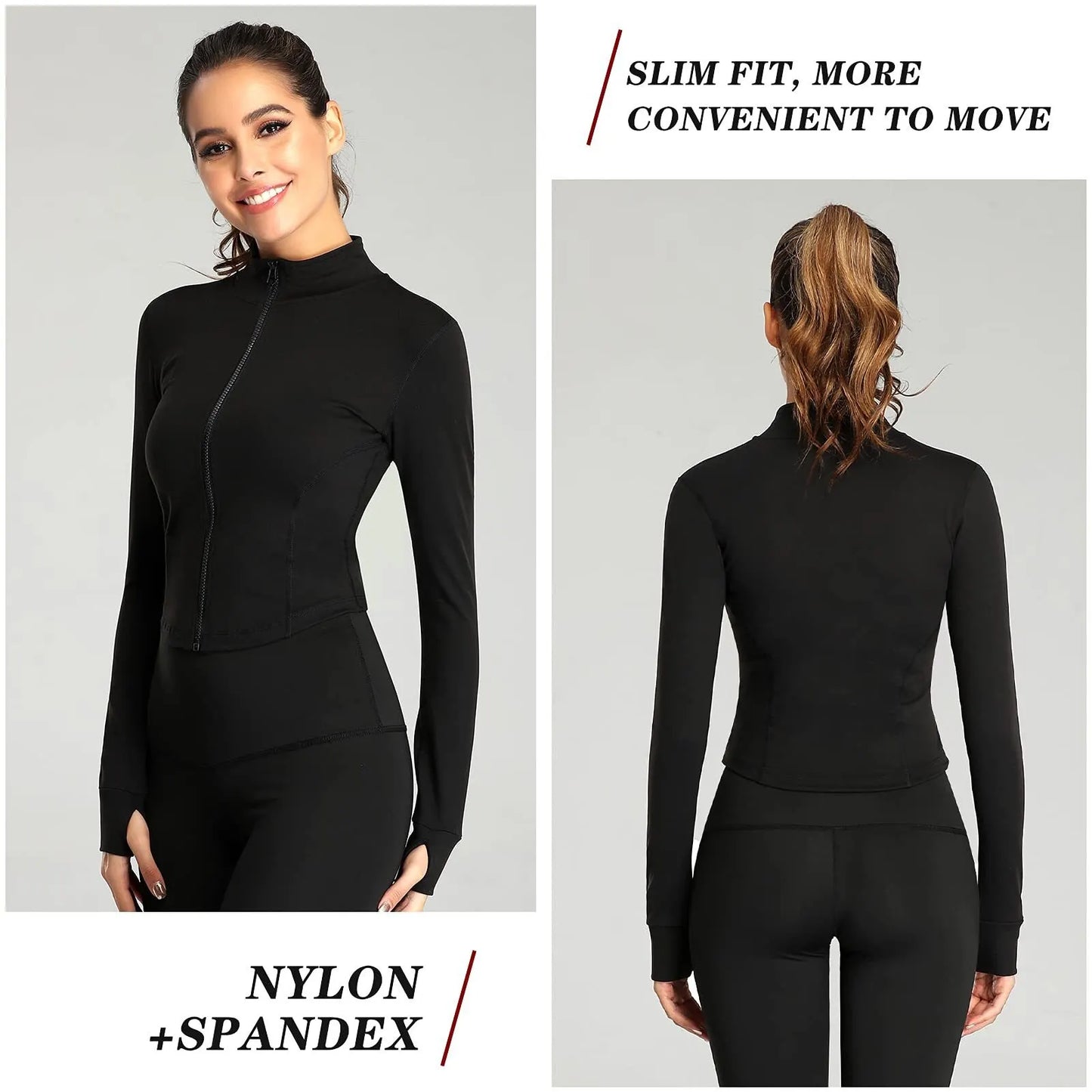 Slim Fit Long Sleeved Fitness jacket