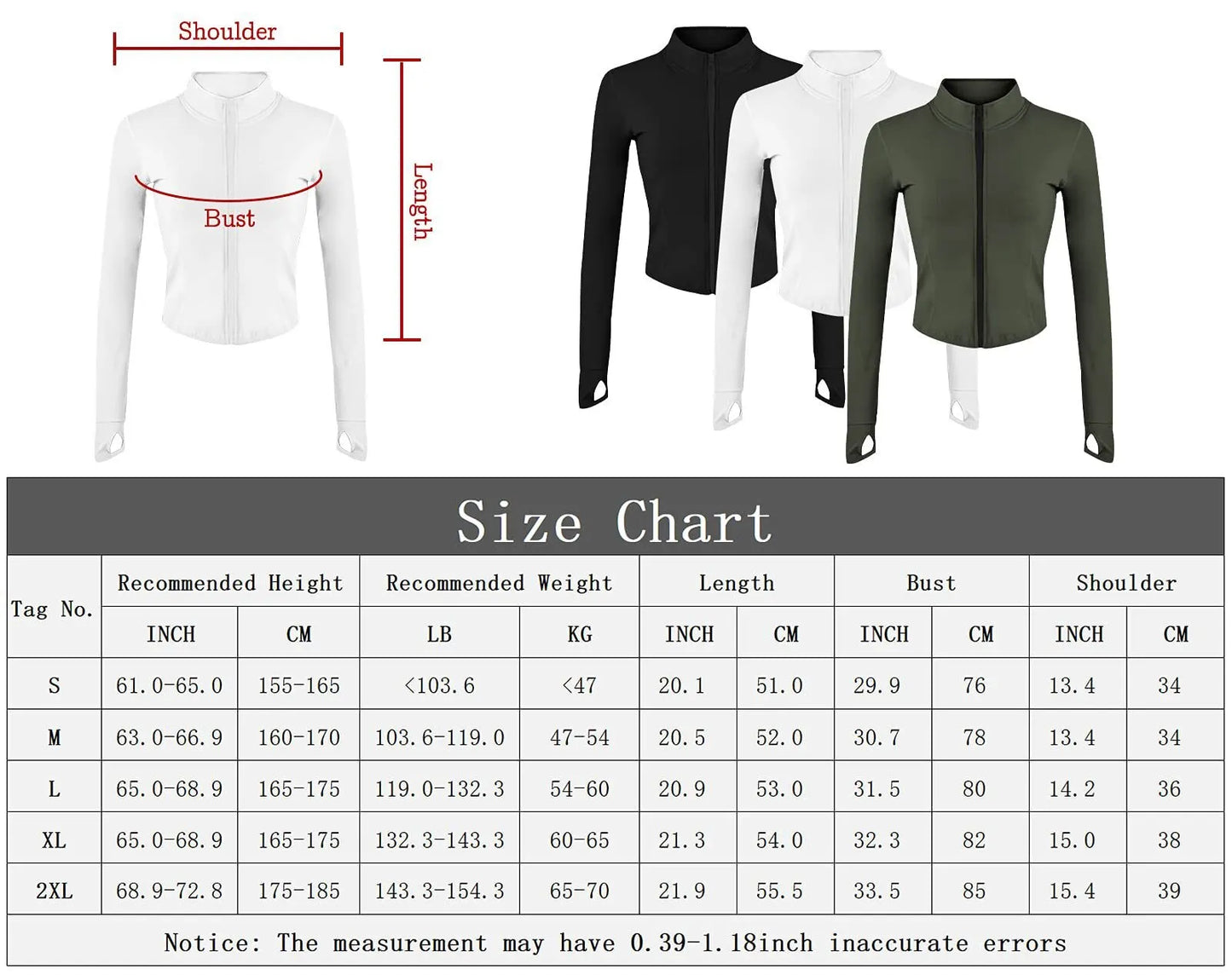 Slim Fit Long Sleeved Fitness jacket